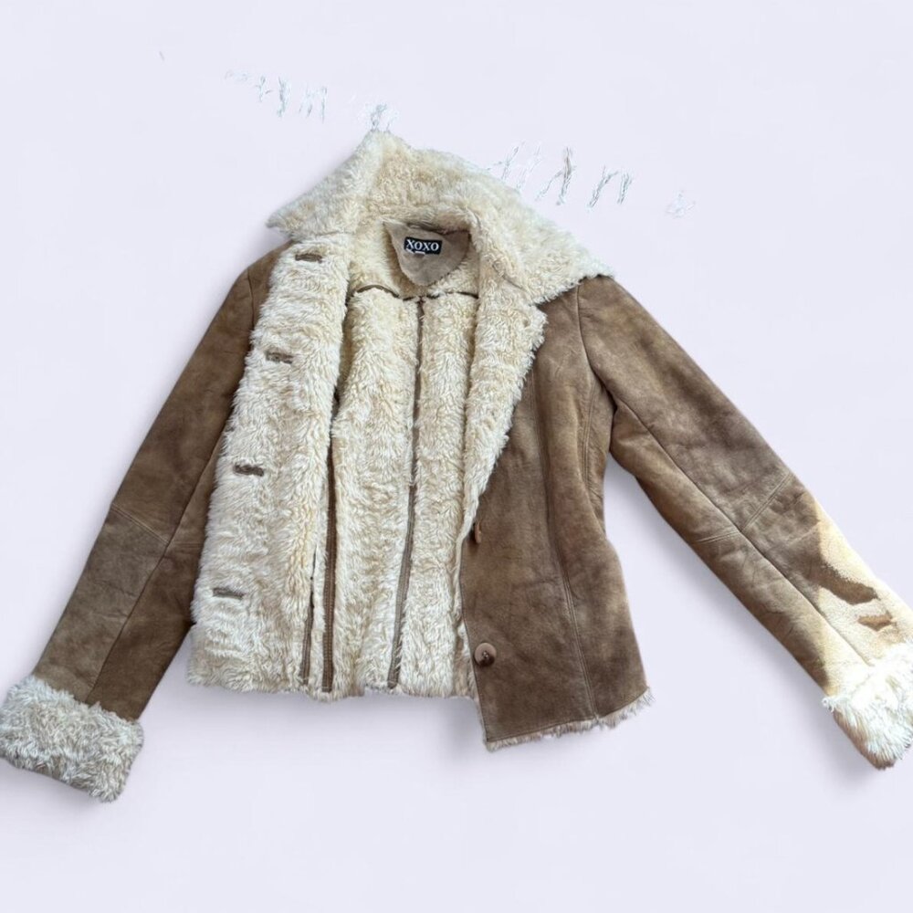 Vintage 100% Suede Fur Coat